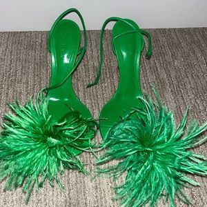 Bottega Veneta Feather Dot Sandal Heels